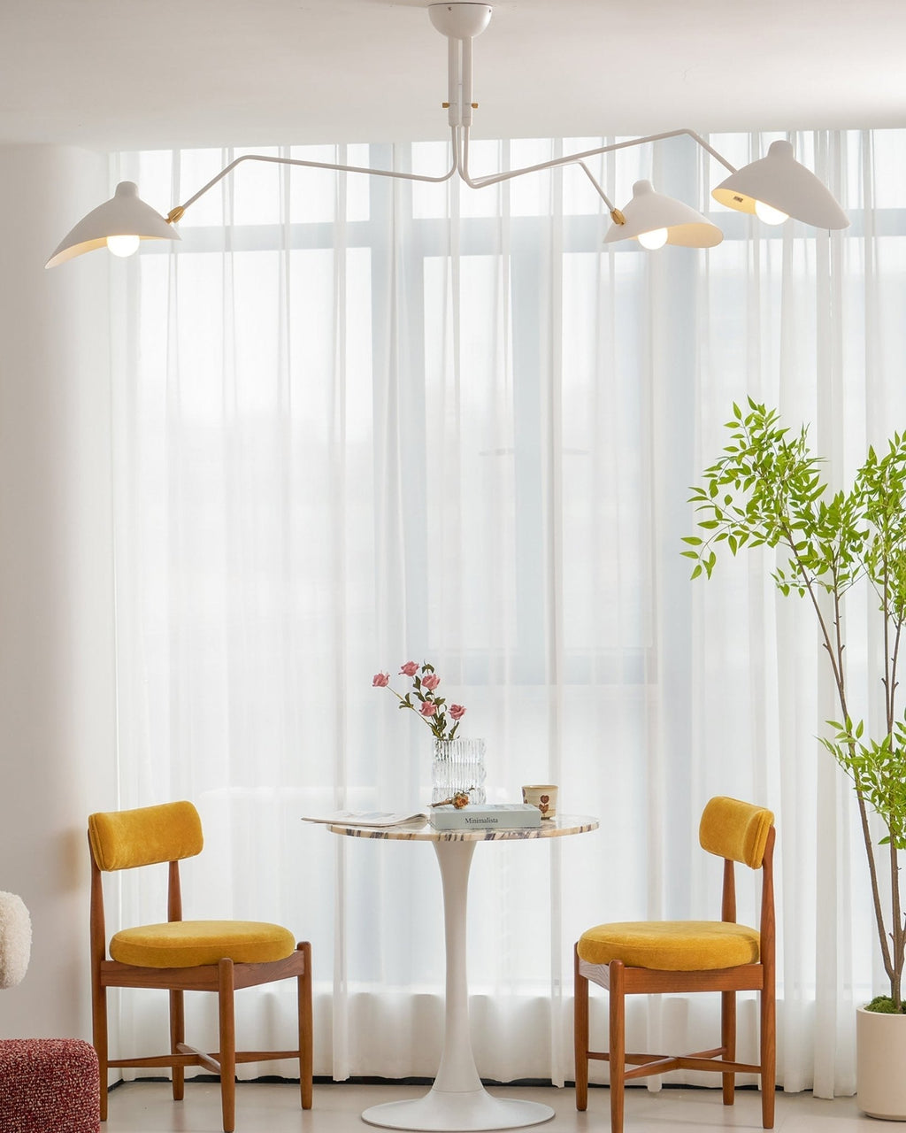 Taklampa med flera armar i spindeldesign - skulpturmodell A