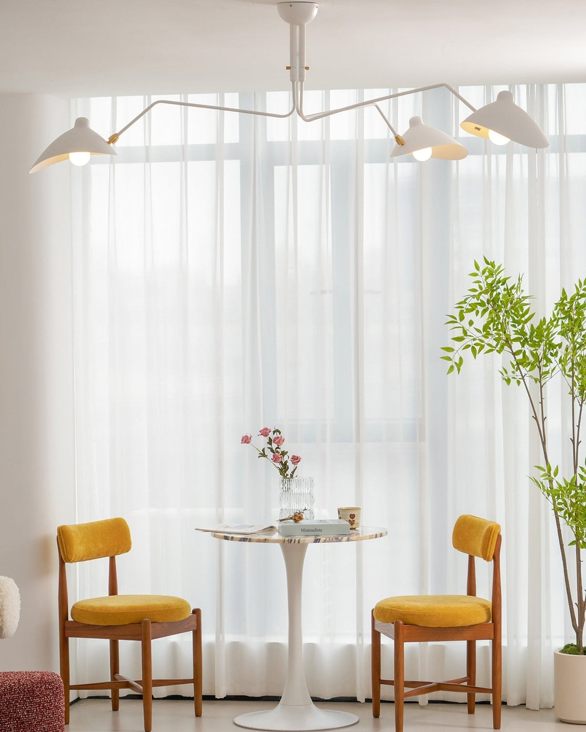 Taklampa med flera armar i spindeldesign - skulpturmodell A