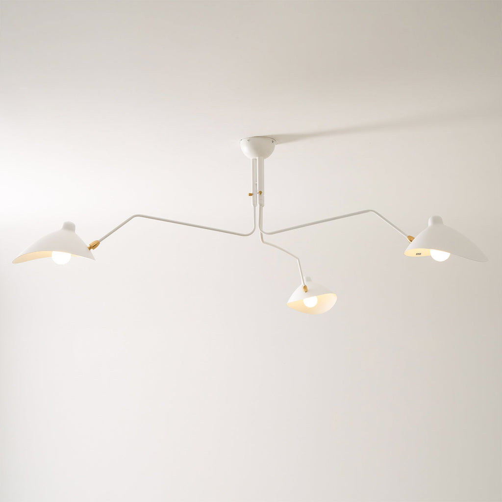 Taklampa med flera armar i spindeldesign - skulpturmodell A