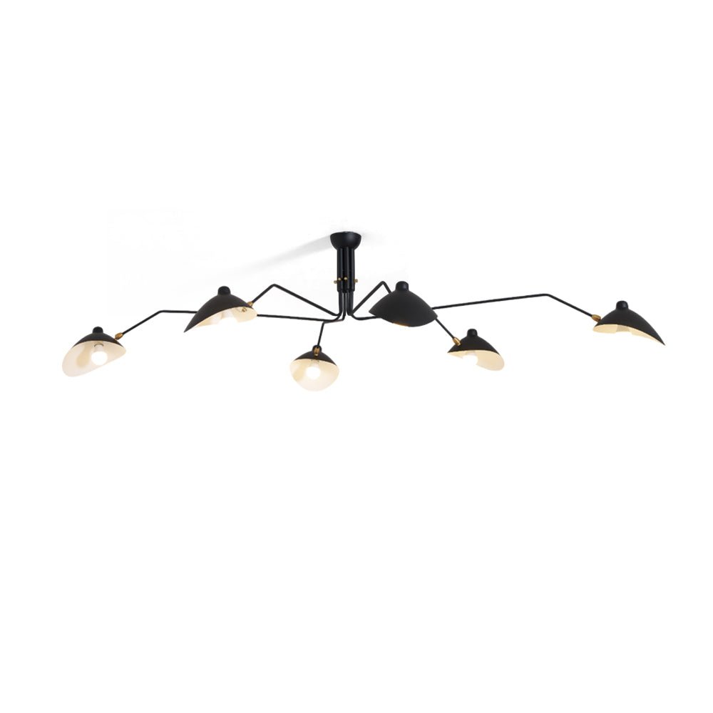 Skulptural taklampa med tre armar A