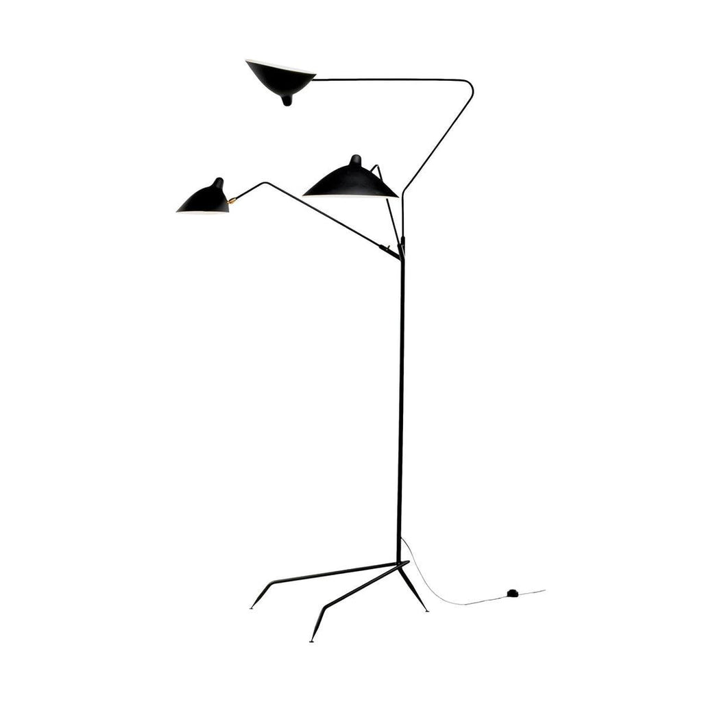 Stojací lampa ve tvaru pavouka s nastavitelnými rameny