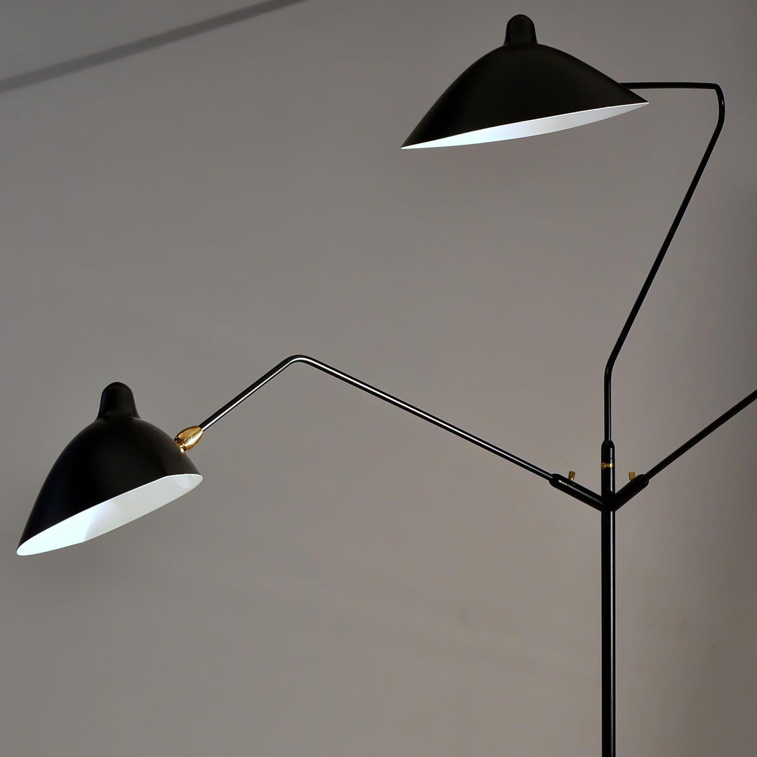 Stojací lampa ve tvaru pavouka s nastavitelnými rameny