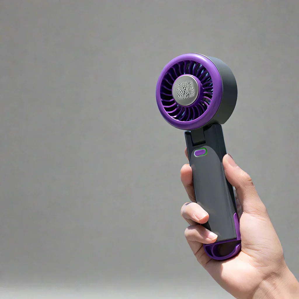 Ventoinha Portátil de Mão AeroChill com Compressa Fria
