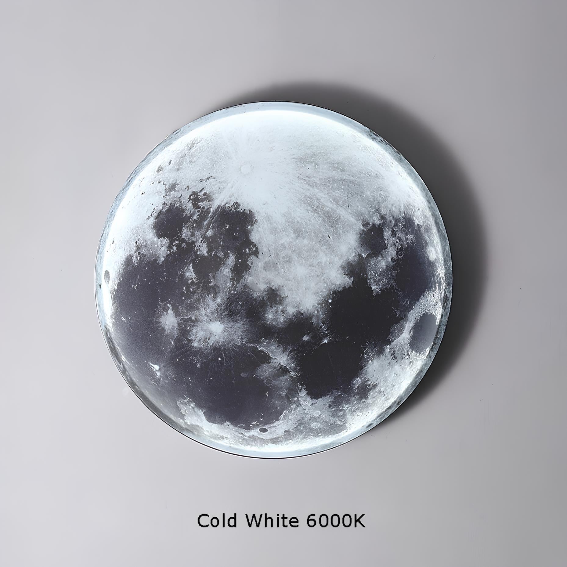 Lampu Bulat Bulan LED Pemasangan Dinding dan Siling, Bilik Tidur, Kanak-Kanak, Ruang Tamu