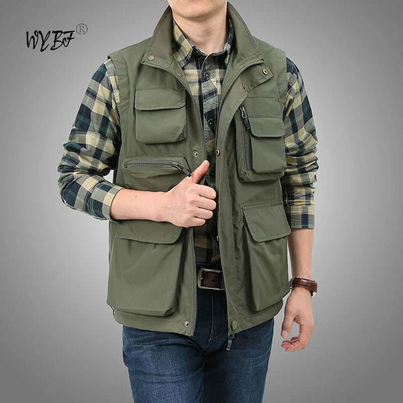 Gilet tactique de randonnée, pêche, cargo / photographe en mesh