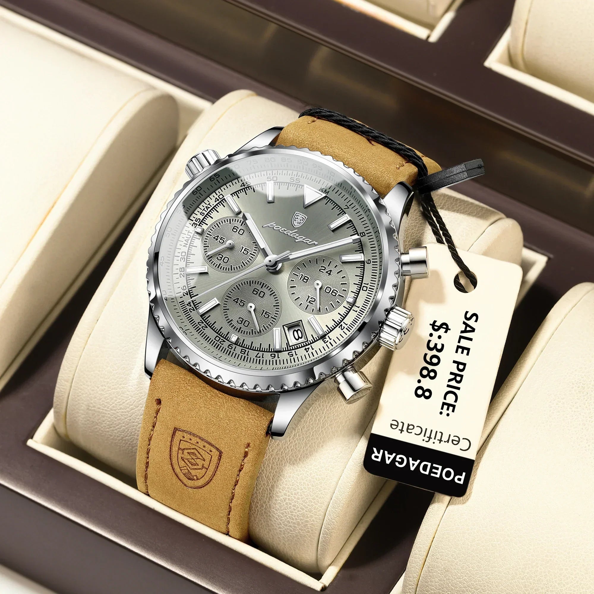 Apollo Chrono – Luxuriöse Quarzuhr Wasserdicht Militärisch Sportuhr für Herren