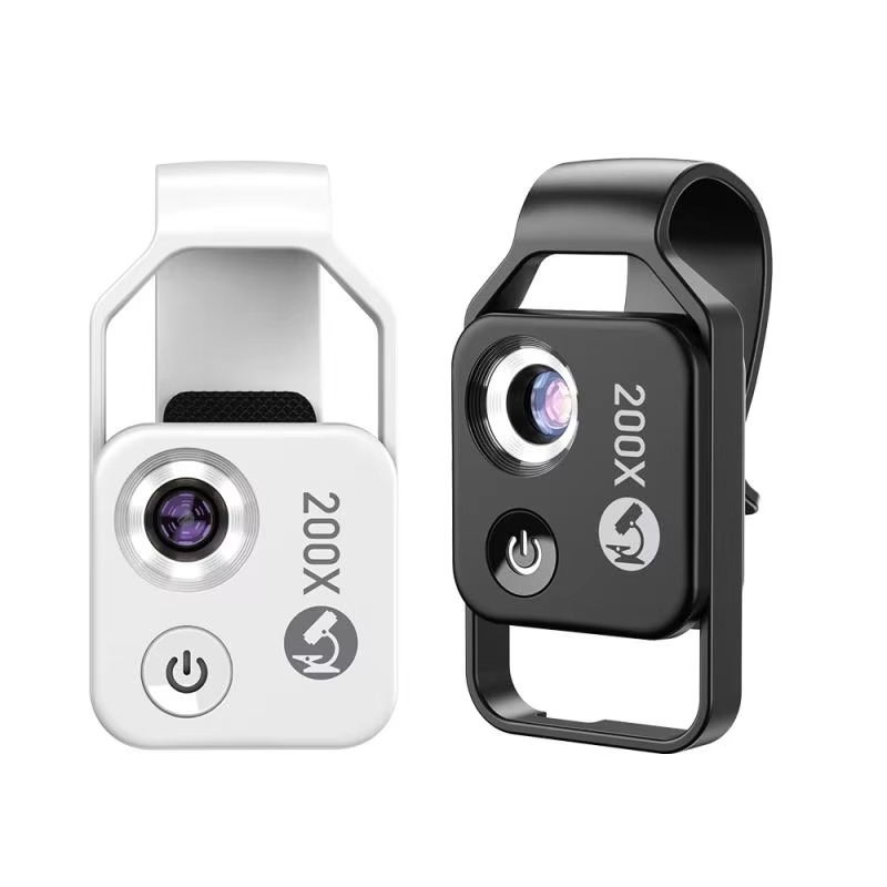 Lensa Mikroskop Telefon Pintar LumaScope 200X Dengan Klip