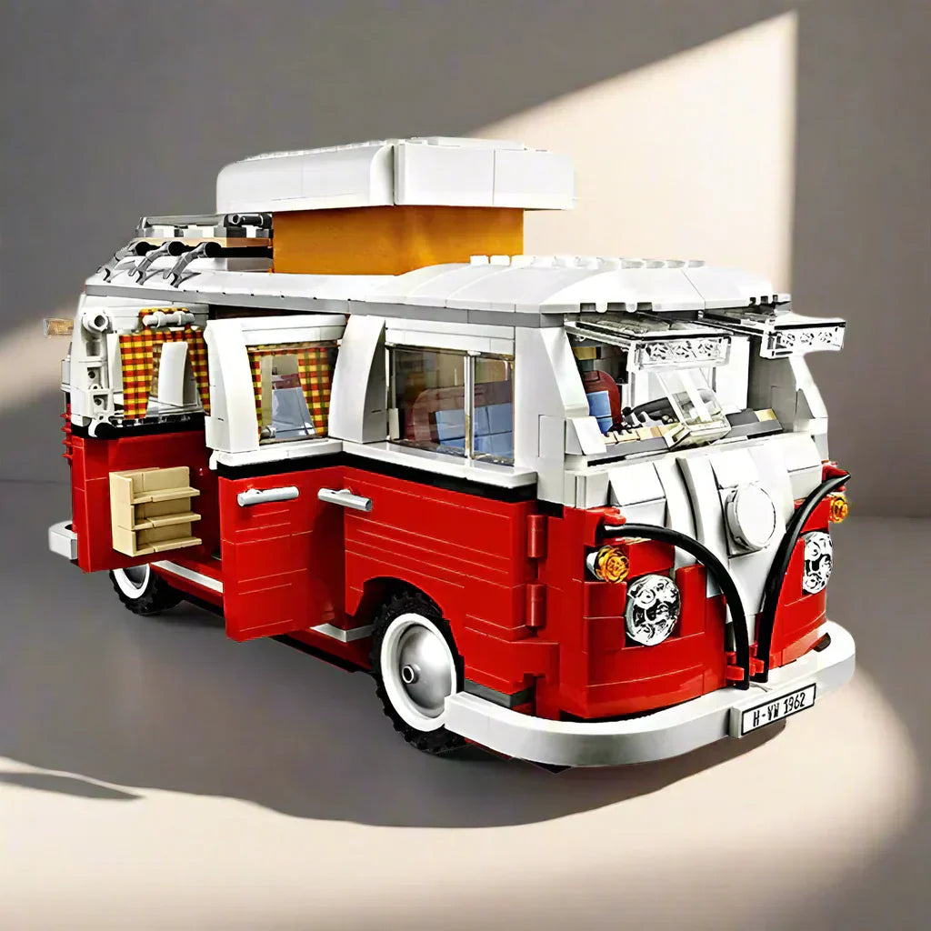 MINISO Disney Modellini Auto FIAT 500 e VW Camper – Set Divertente di Mini Auto da Costruire