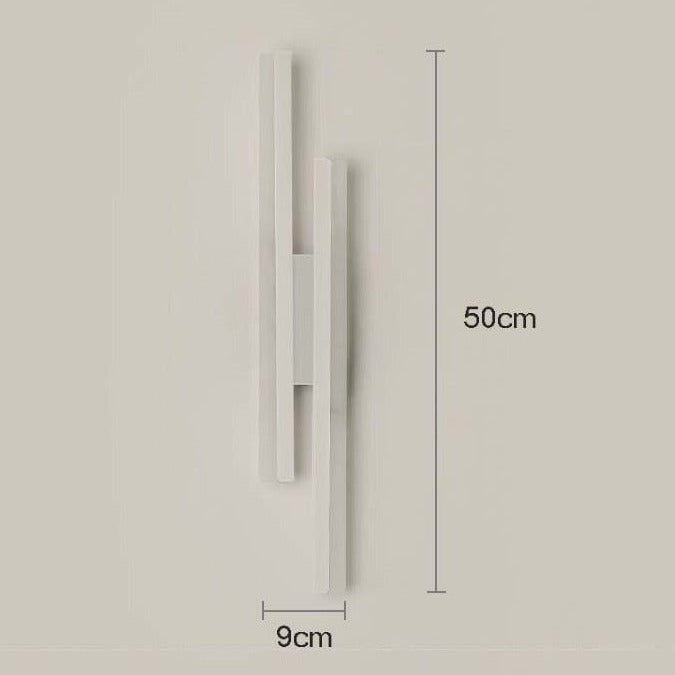 Moderne LED-væglampe – lange lyssprosser