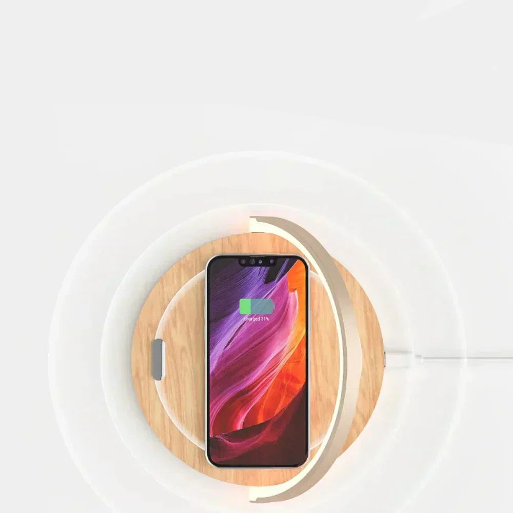 LumaCharge | Bežični punjač od 15W s podesivom dodirnom lampom za iPhone i AirPods | Orntli