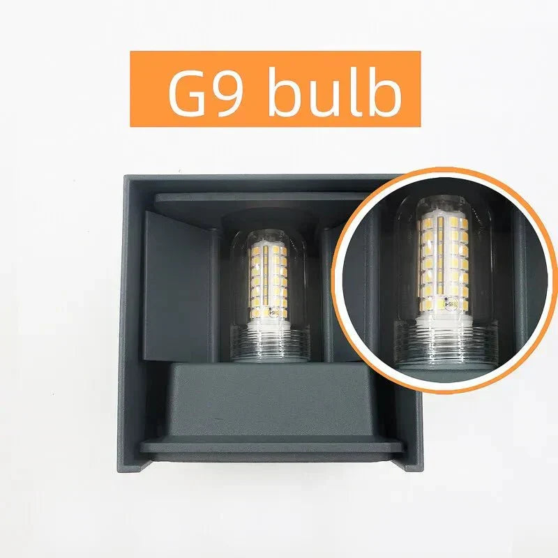 مصباح حائط LED من لوما غارد، من الألومنيوم ومقاوم للماء بمعيار IP65، للاستخدام الداخلي والخارجي