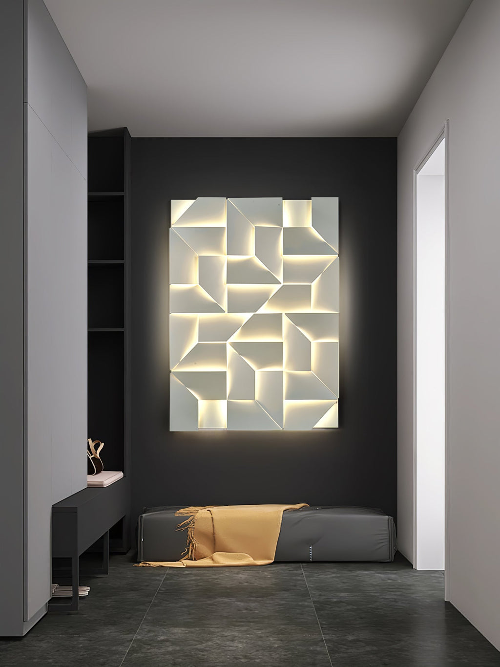 Nástěnné svítidlo Shadows Grand — LED nástěnné světlo s difuzorem
