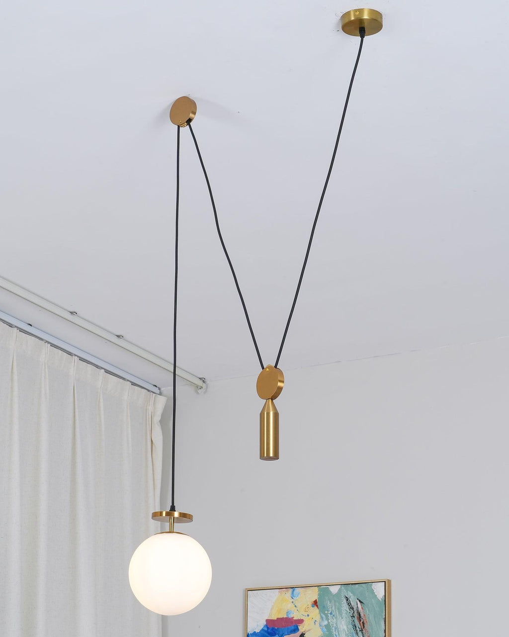 Moderne geometrische Pendelleuchte der Shape-Up-Serie