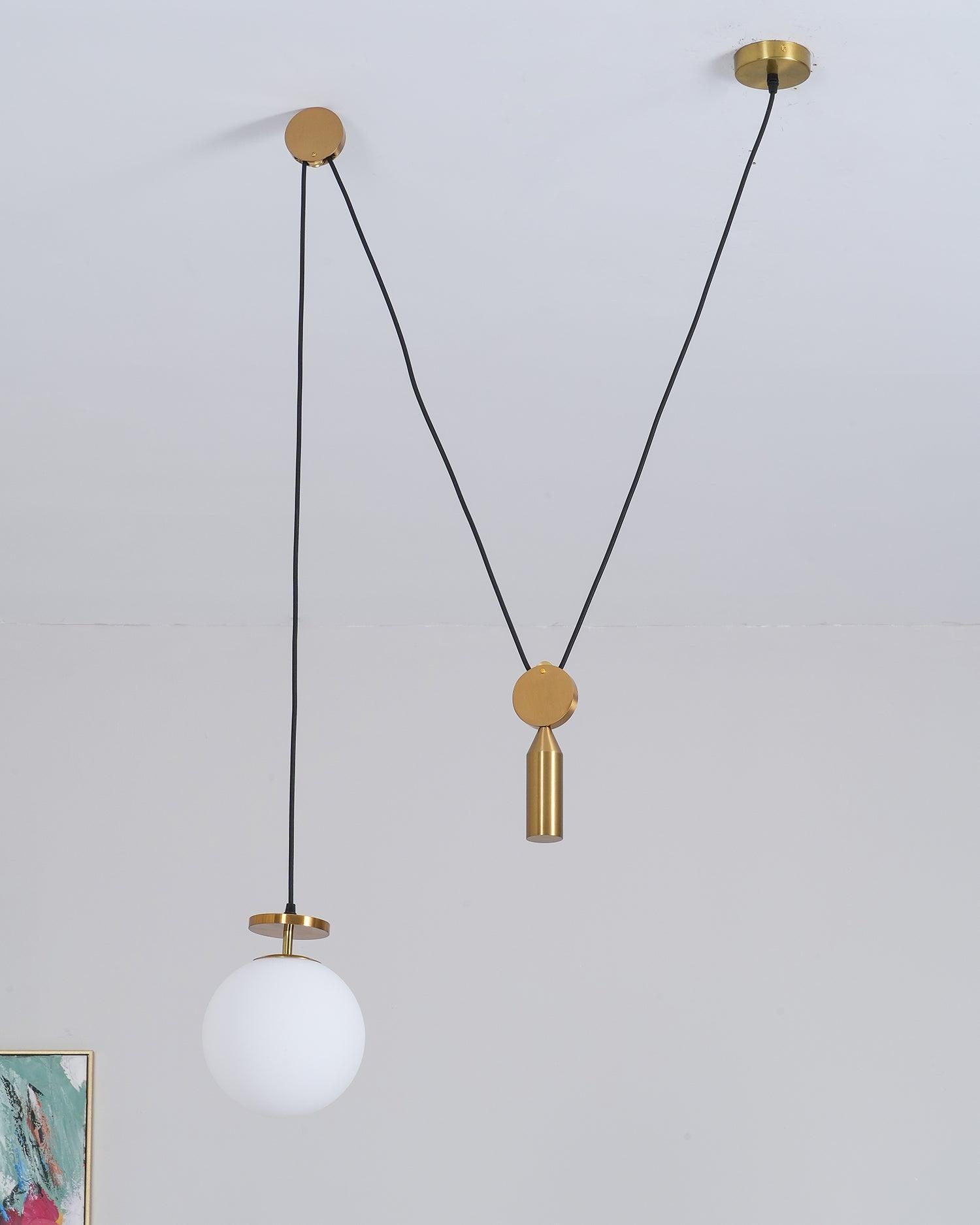 Moderne geometrische Pendelleuchte der Shape-Up-Serie