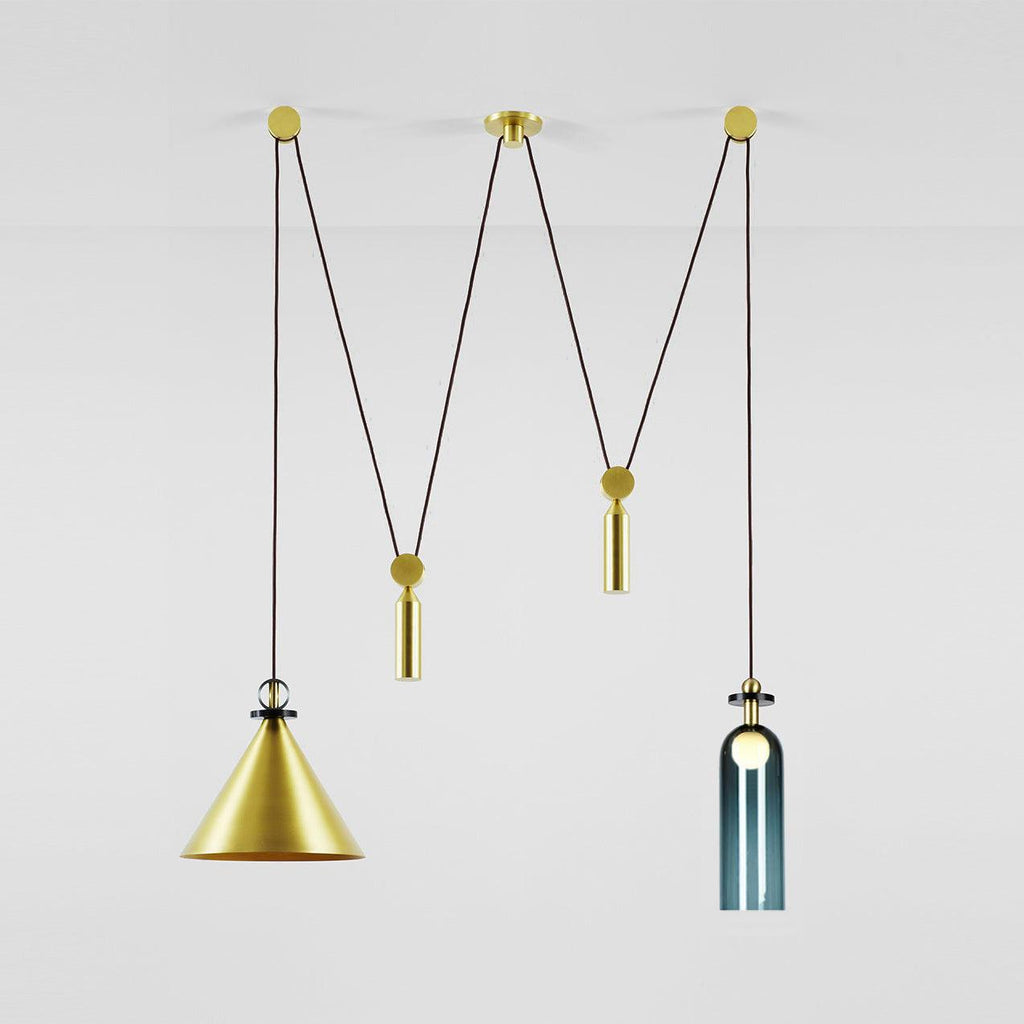 Moderne geometrische Pendelleuchte der Shape-Up-Serie