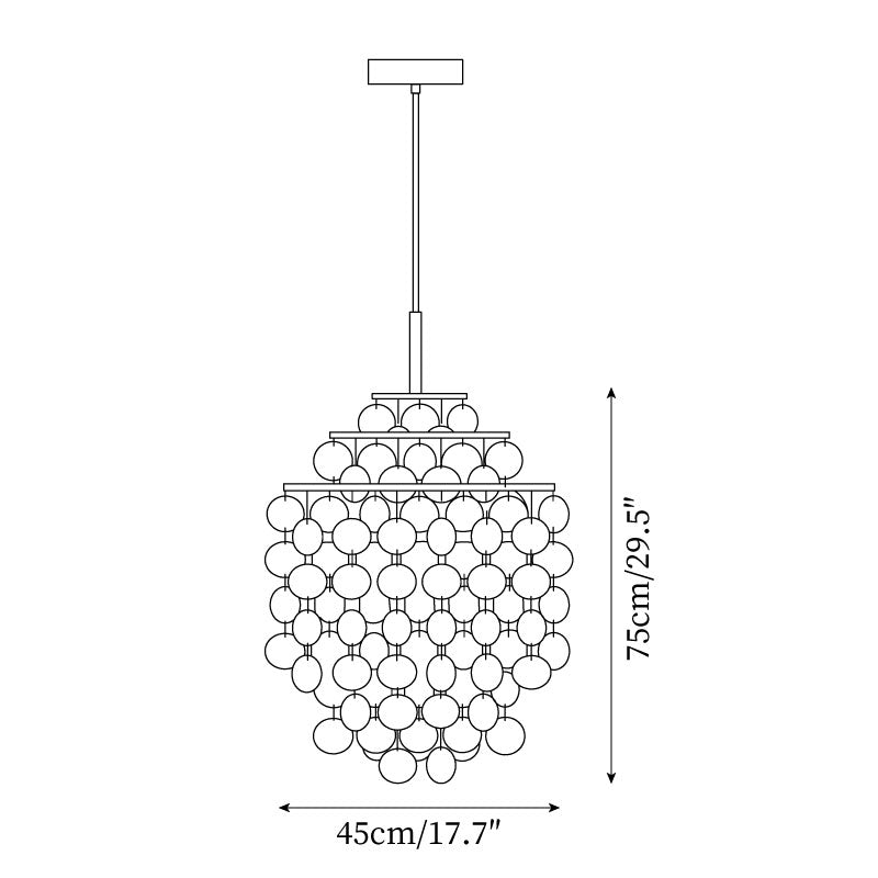 Elios Elegant Capiz Shell Chandelier — Ceiling Pendant, Multiple Sizes