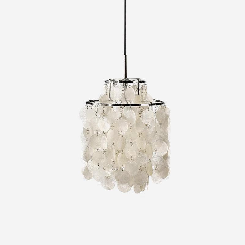 Elios Elegant Capiz Shell Chandelier — Ceiling Pendant, Multiple Sizes