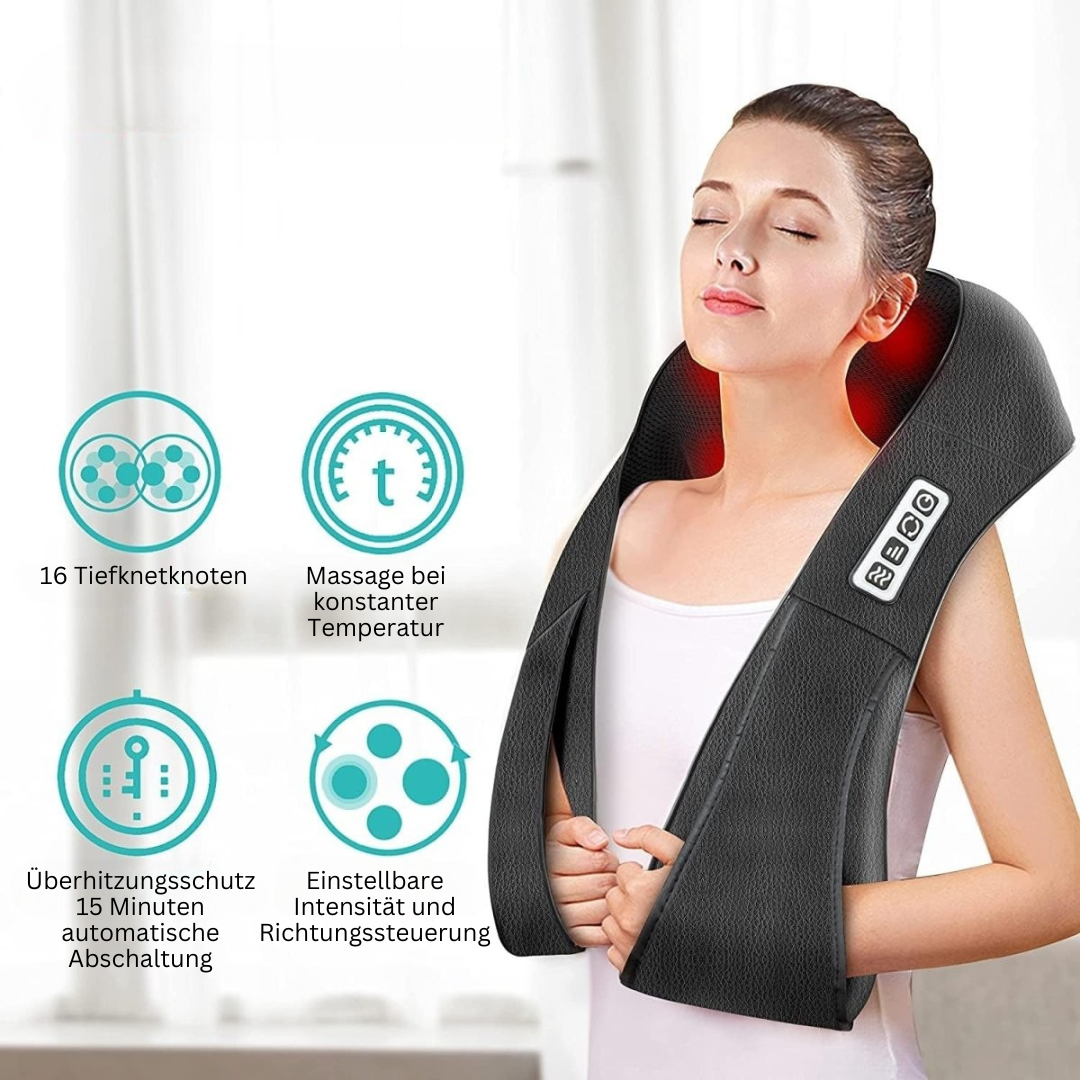 Shiatsu masszázspárna infravörös hővel a NovaRelief számára