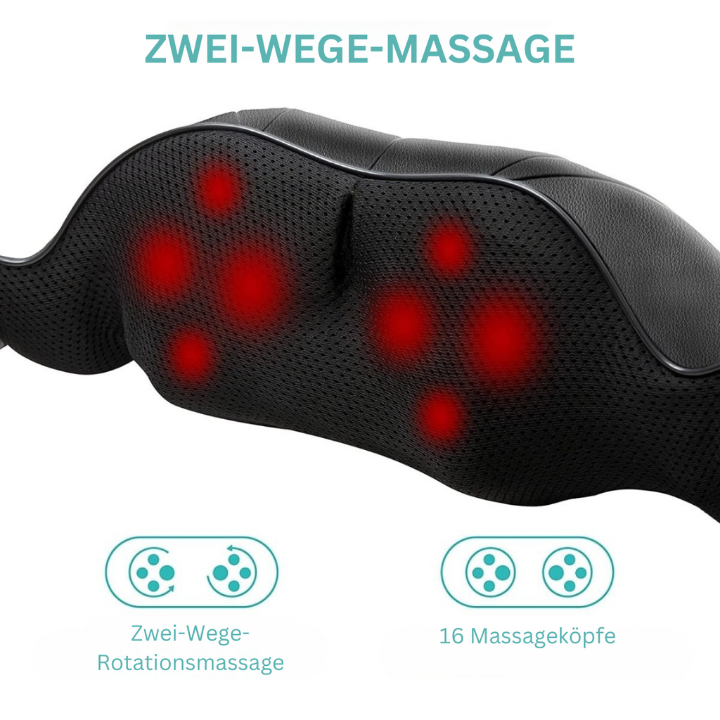 Shiatsu masszázspárna infravörös hővel a NovaRelief számára