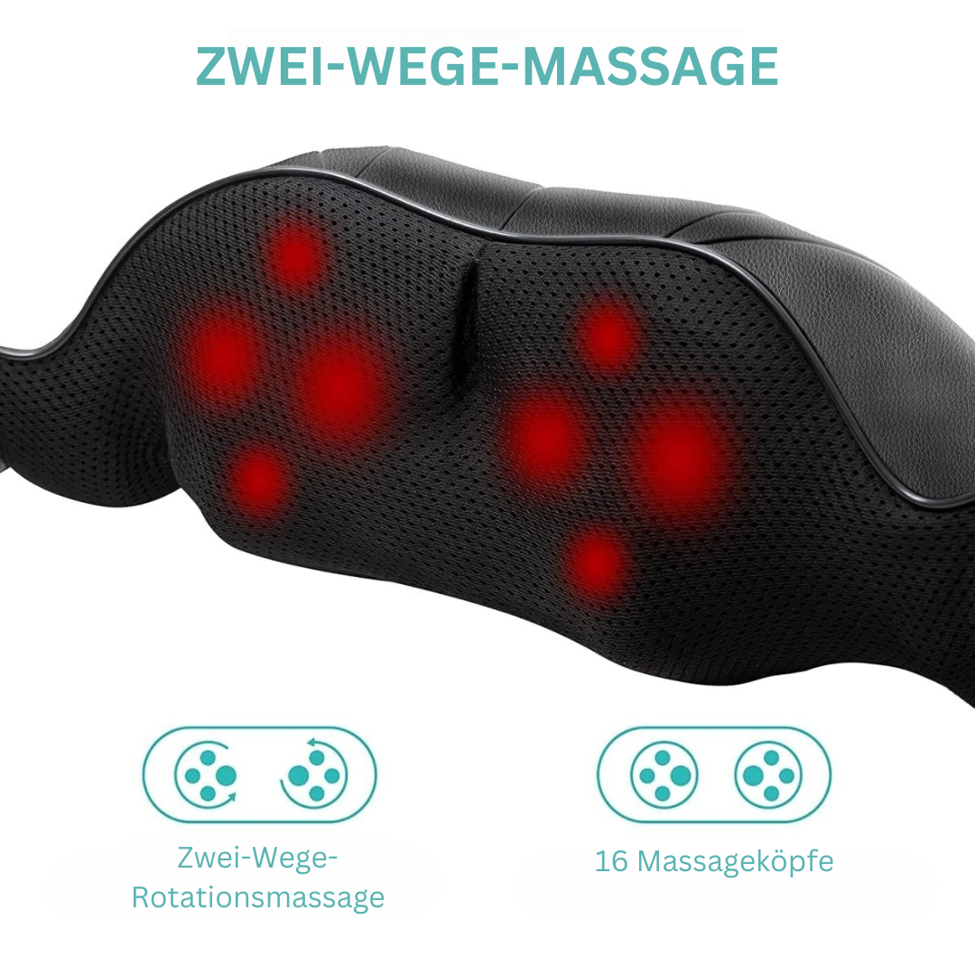 Shiatsu masszázspárna infravörös hővel a NovaRelief számára