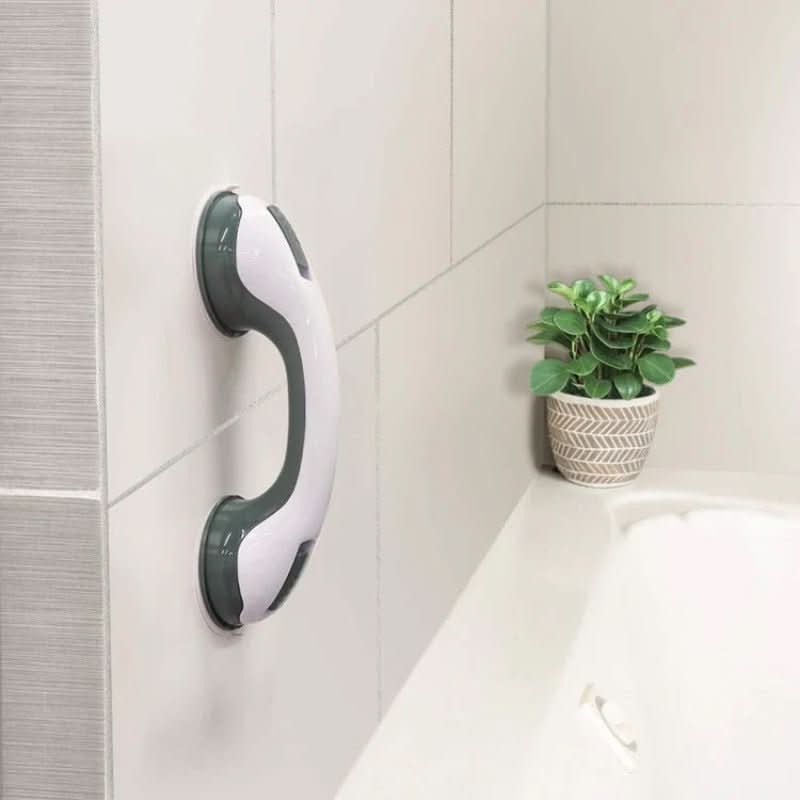 قضيب إمساك آمن SureGrip مزود بأكواب شفط للحمّام لكبار السن