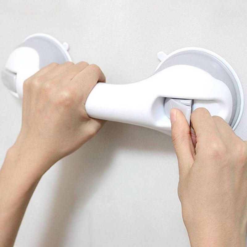 قضيب إمساك آمن SureGrip مزود بأكواب شفط للحمّام لكبار السن
