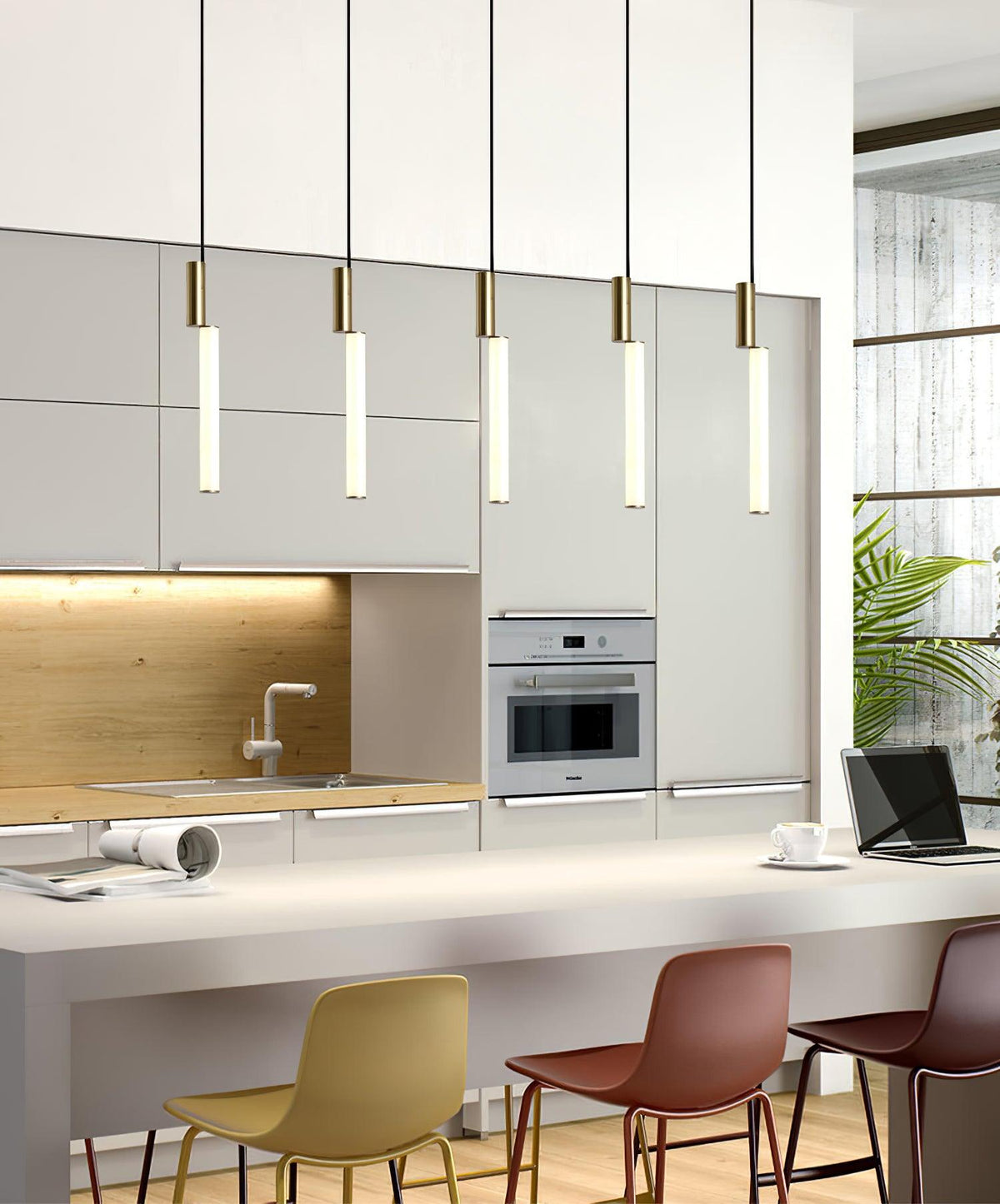 Winnie Modern Pendant Light — Single to Five Head Aluminium Configuration