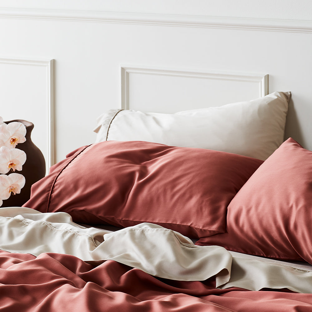 Marisol サテン枕カバーセット | Orntli