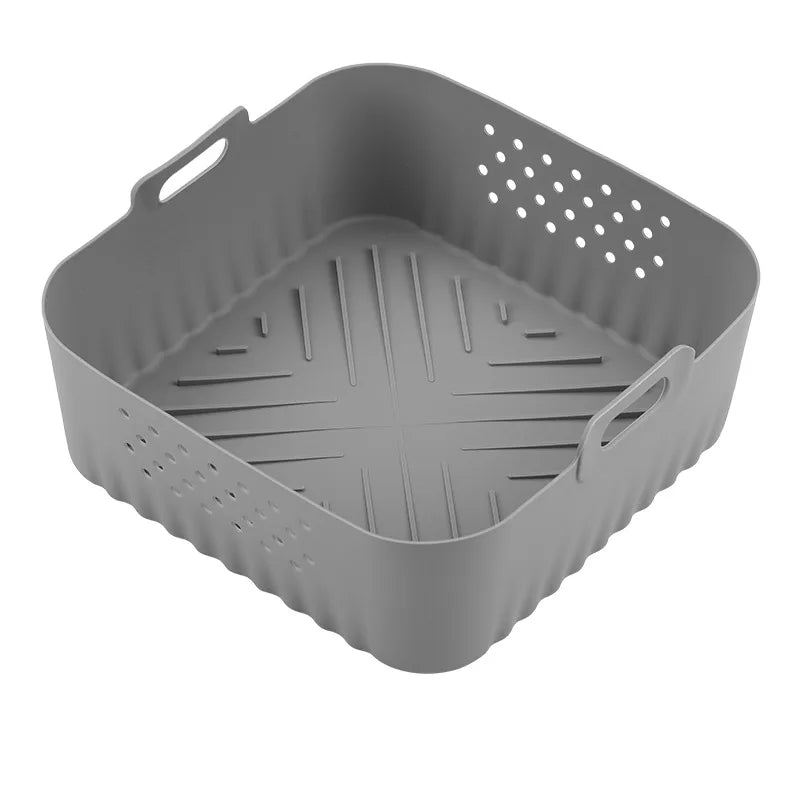 Inserție din silicon SizzleMate pentru friteuză cu aer cald, căptușeală antiaderentă pentru gătit, ușor de curățat