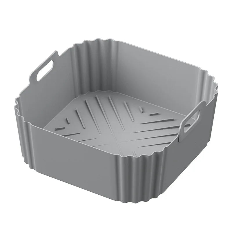 Inserție din silicon SizzleMate pentru friteuză cu aer cald, căptușeală antiaderentă pentru gătit, ușor de curățat