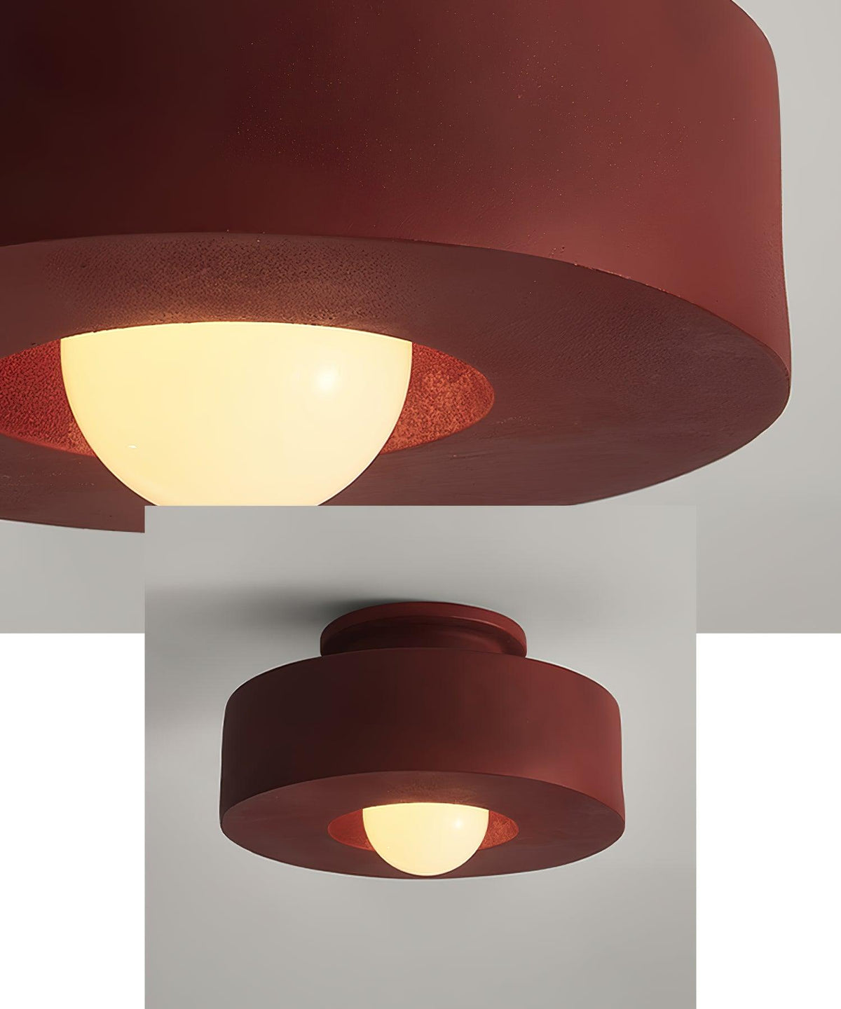 Stropní svítidlo Simon — design skládaných válců, tři barevné varianty