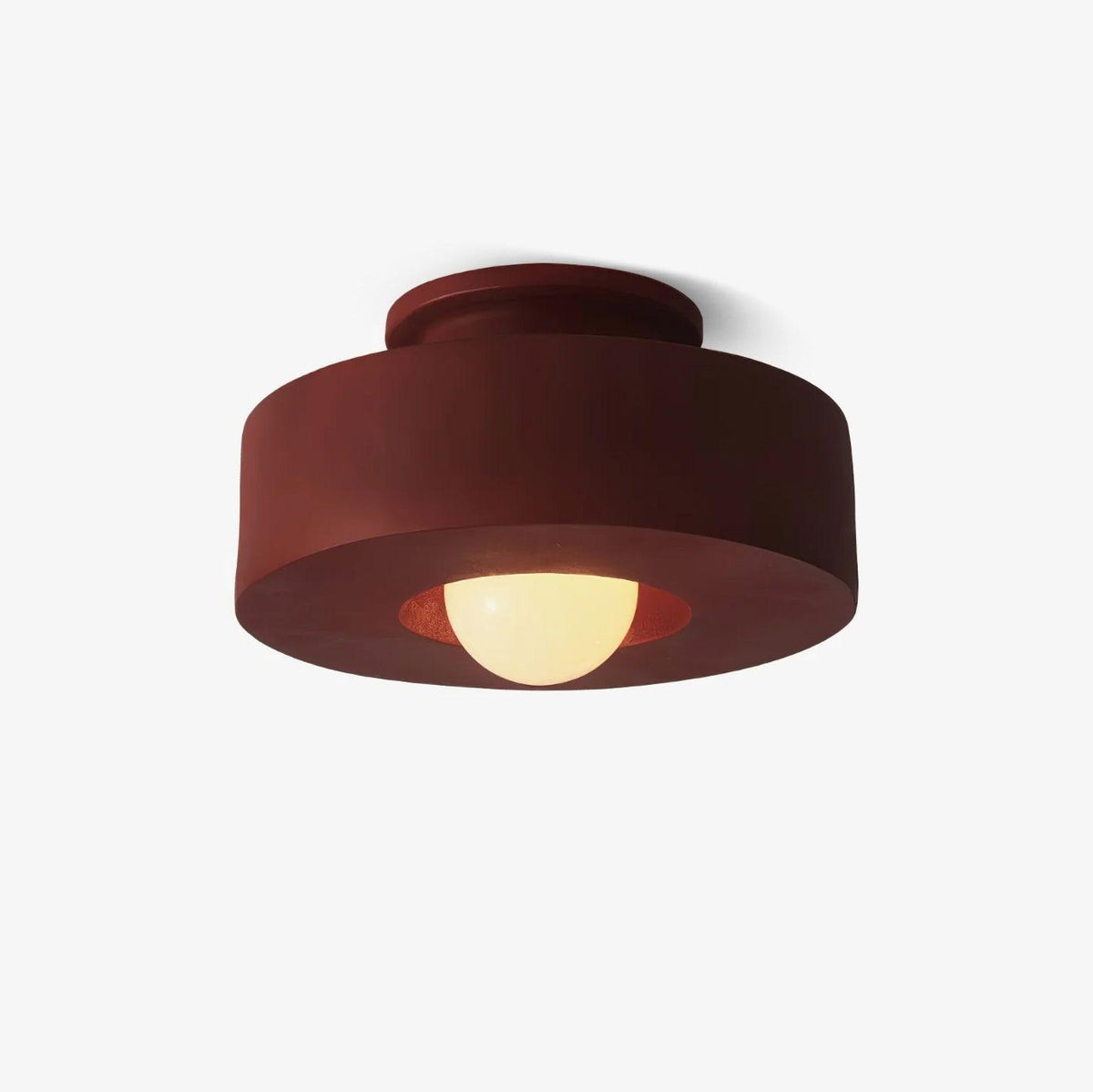 Stropní svítidlo Simon — design skládaných válců, tři barevné varianty