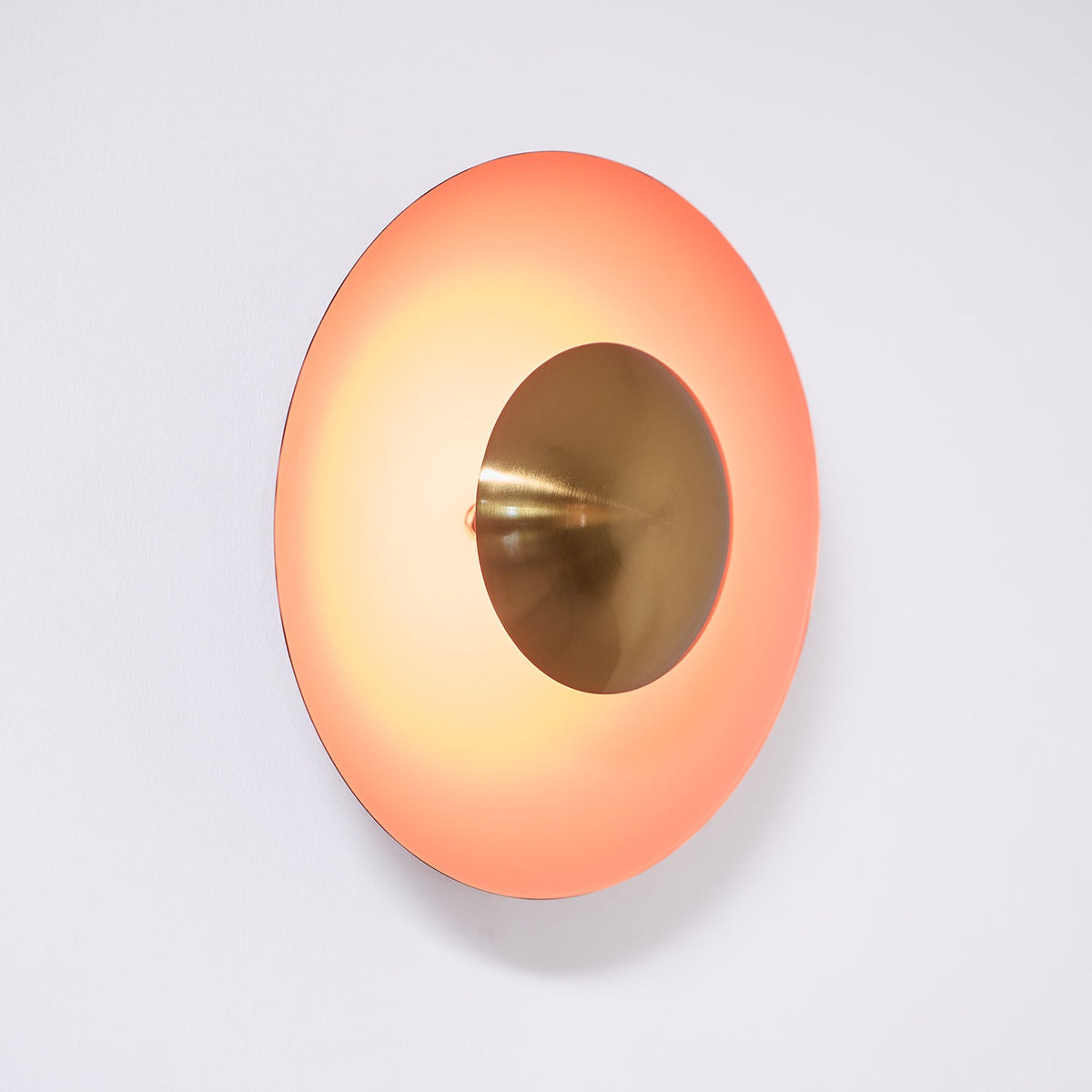 Nástěnné svítidlo Simplicity Glow — kruhové diskové svítidlo, přímé osvětlení bez oslnění