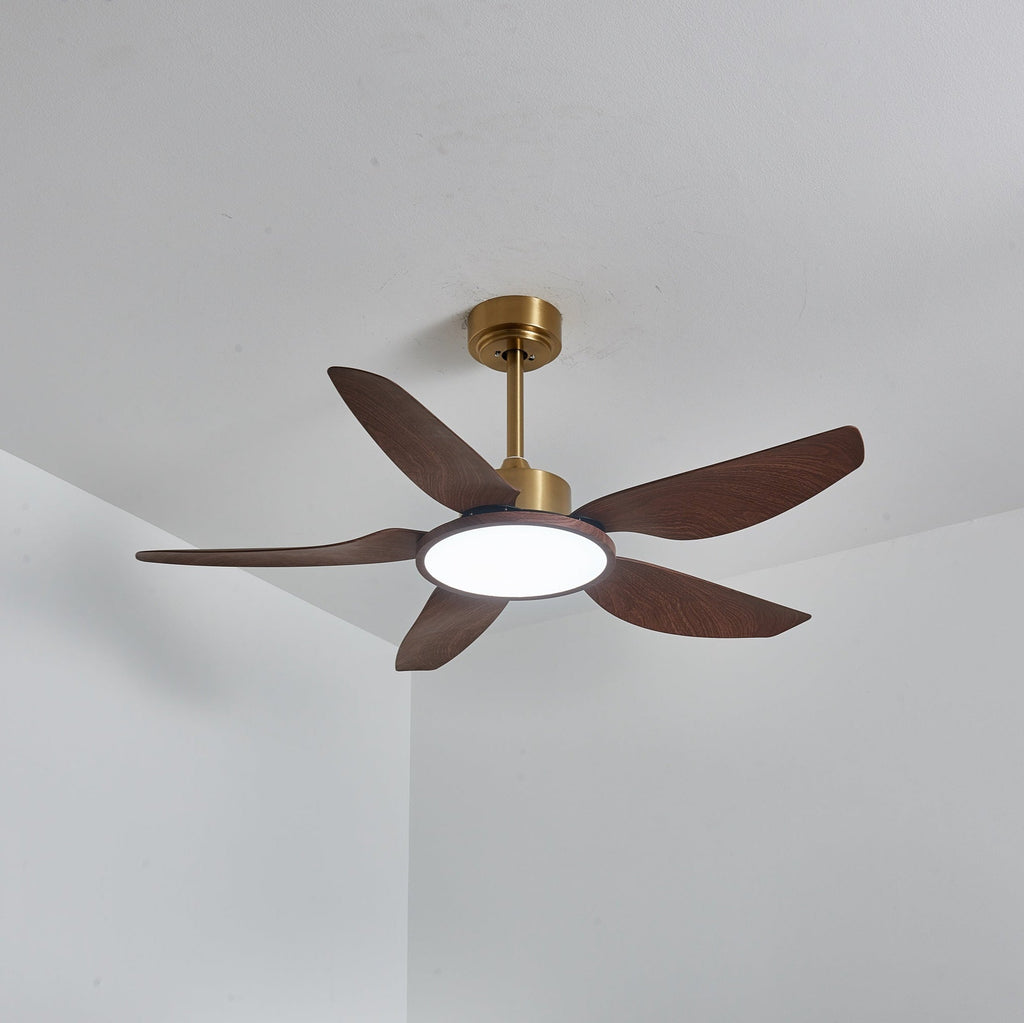 Sirocco Breeze Ceiling Fan and Center Light