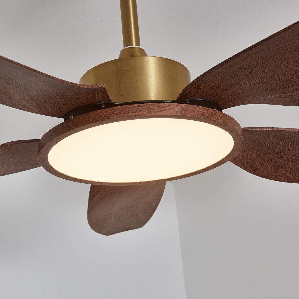 Sirocco Breeze Ceiling Fan and Center Light
