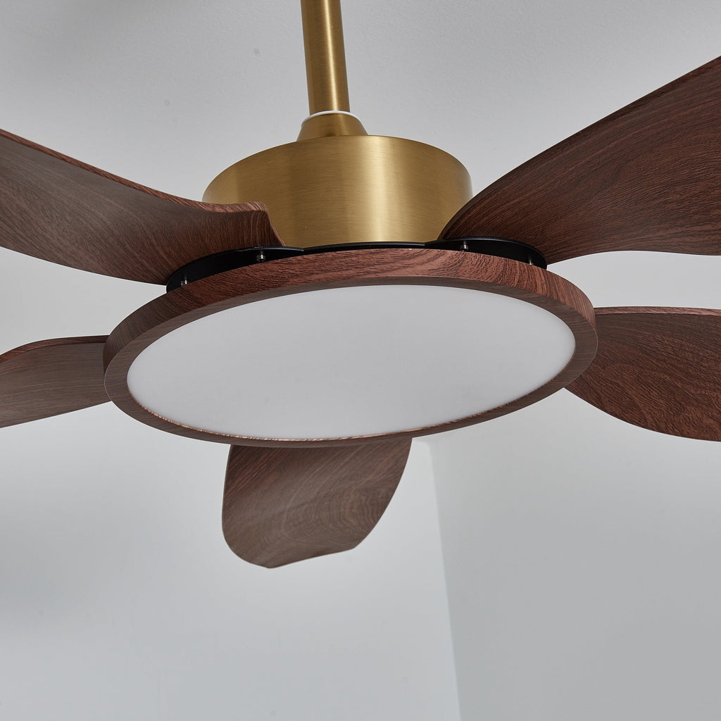 Sirocco Breeze Ceiling Fan and Center Light