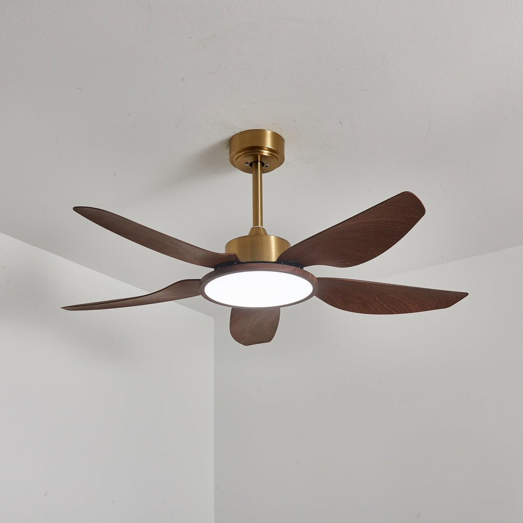 Sirocco Breeze Ceiling Fan and Center Light