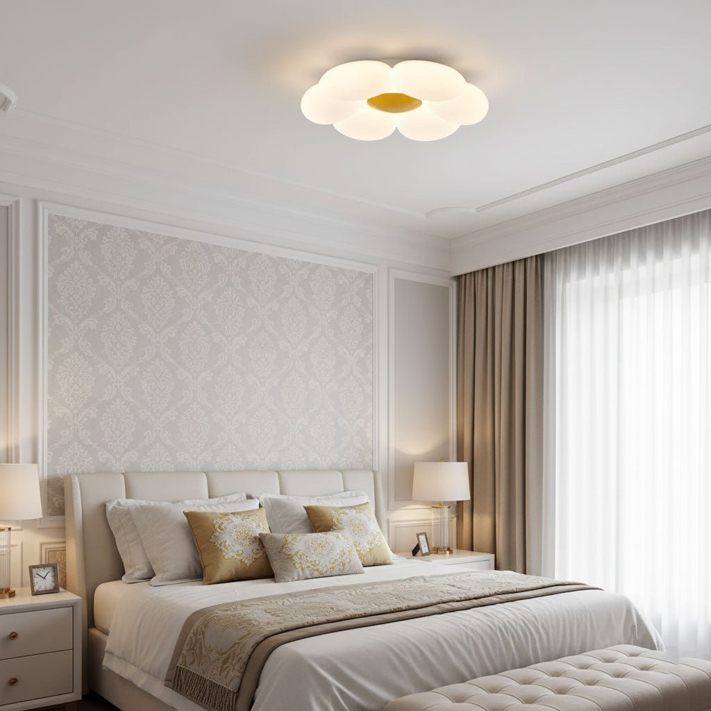 VKL-1028 Stropní lampa s květinovým designem a šesti okvětními lístky