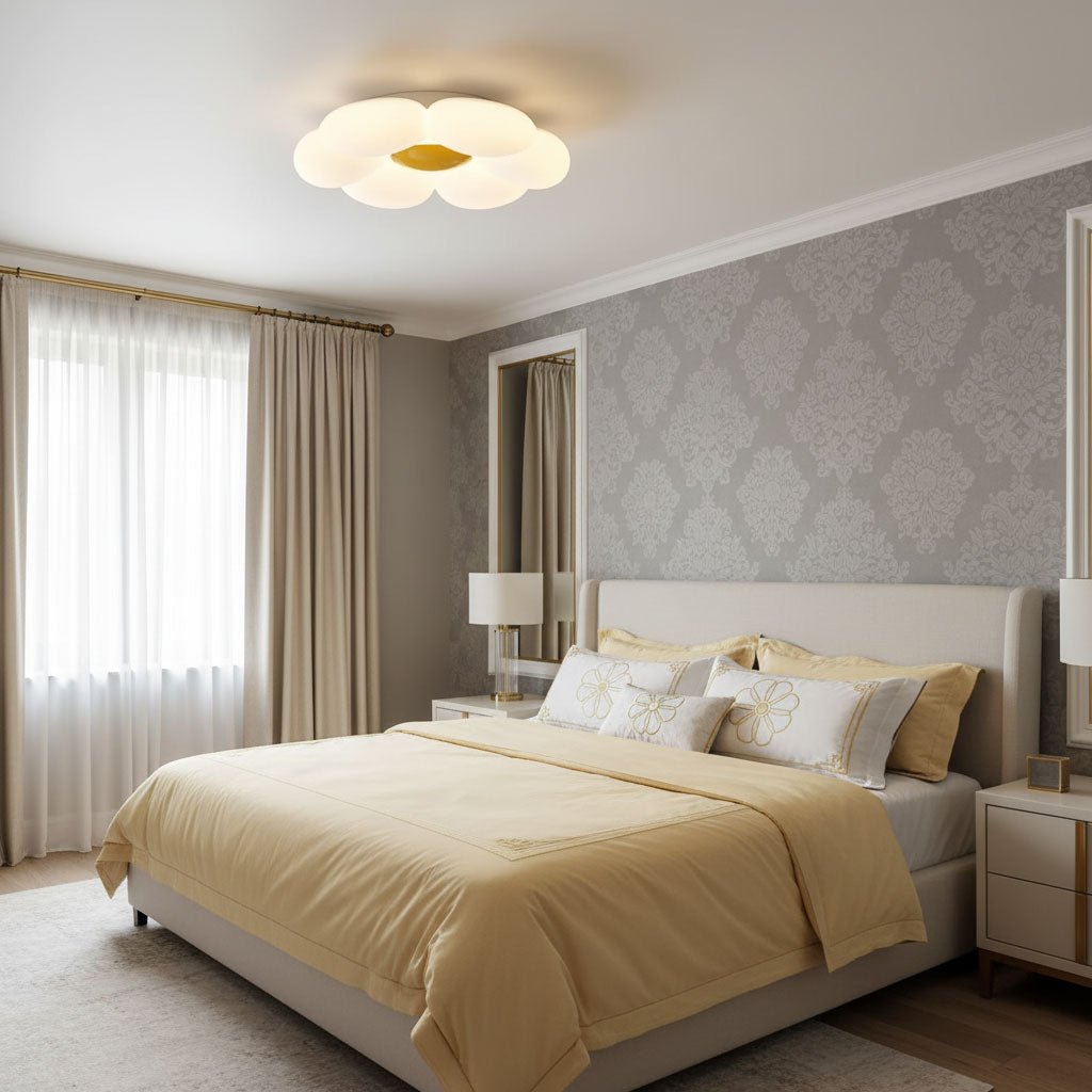 VKL-1028 Stropní lampa s květinovým designem a šesti okvětními lístky