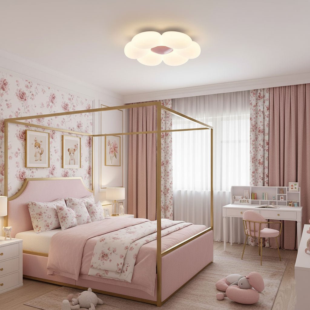VKL-1028 Stropní lampa s květinovým designem a šesti okvětními lístky