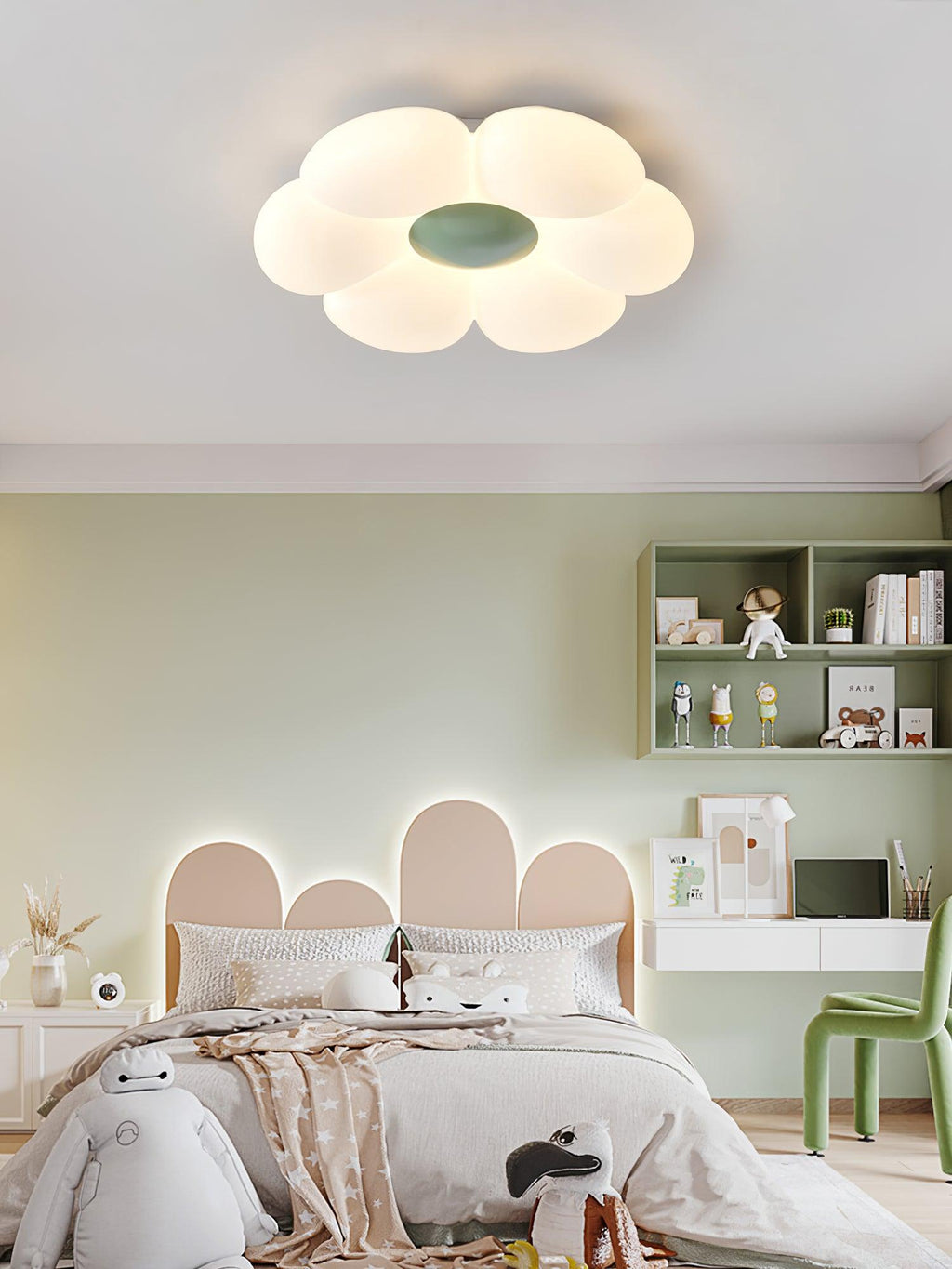 VKL-1028 Stropní lampa s květinovým designem a šesti okvětními lístky