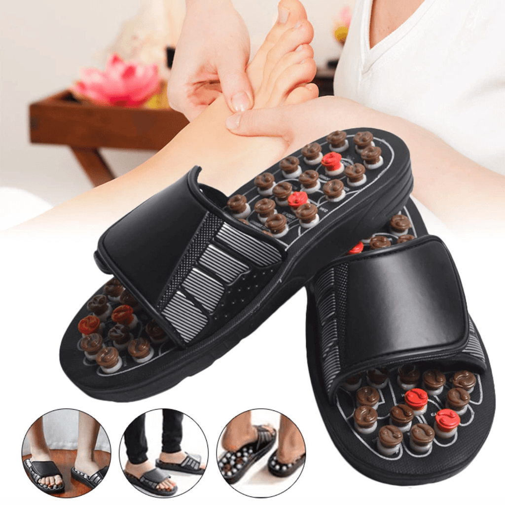 Sandalias de terapia de acupuntura CalmStride juego de un par