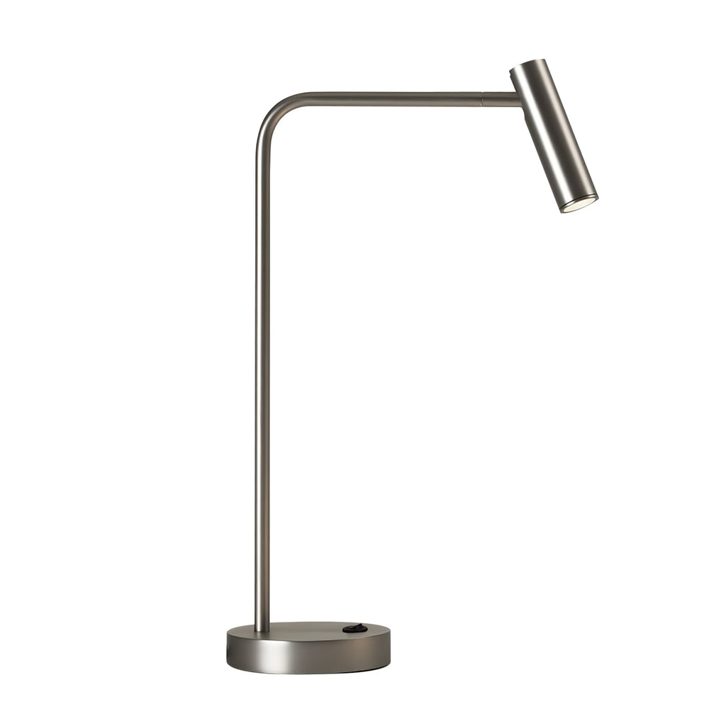 Skinny Table Lamp — 340° Rotating Cylindrical Light Head, Round Base