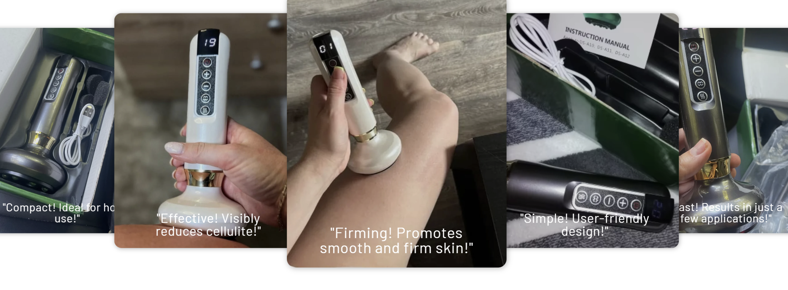 LuminaFirm Masażer Próżniowy Do Ujędrniania Skóry I Przeciw Cellulitowi