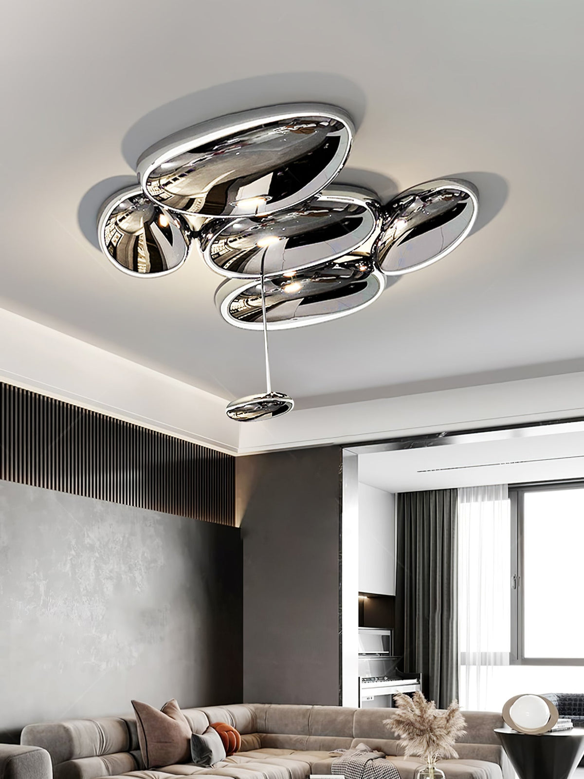 Skydro Flush-Mount Ceiling Lamp — Dimmable LED Cluster