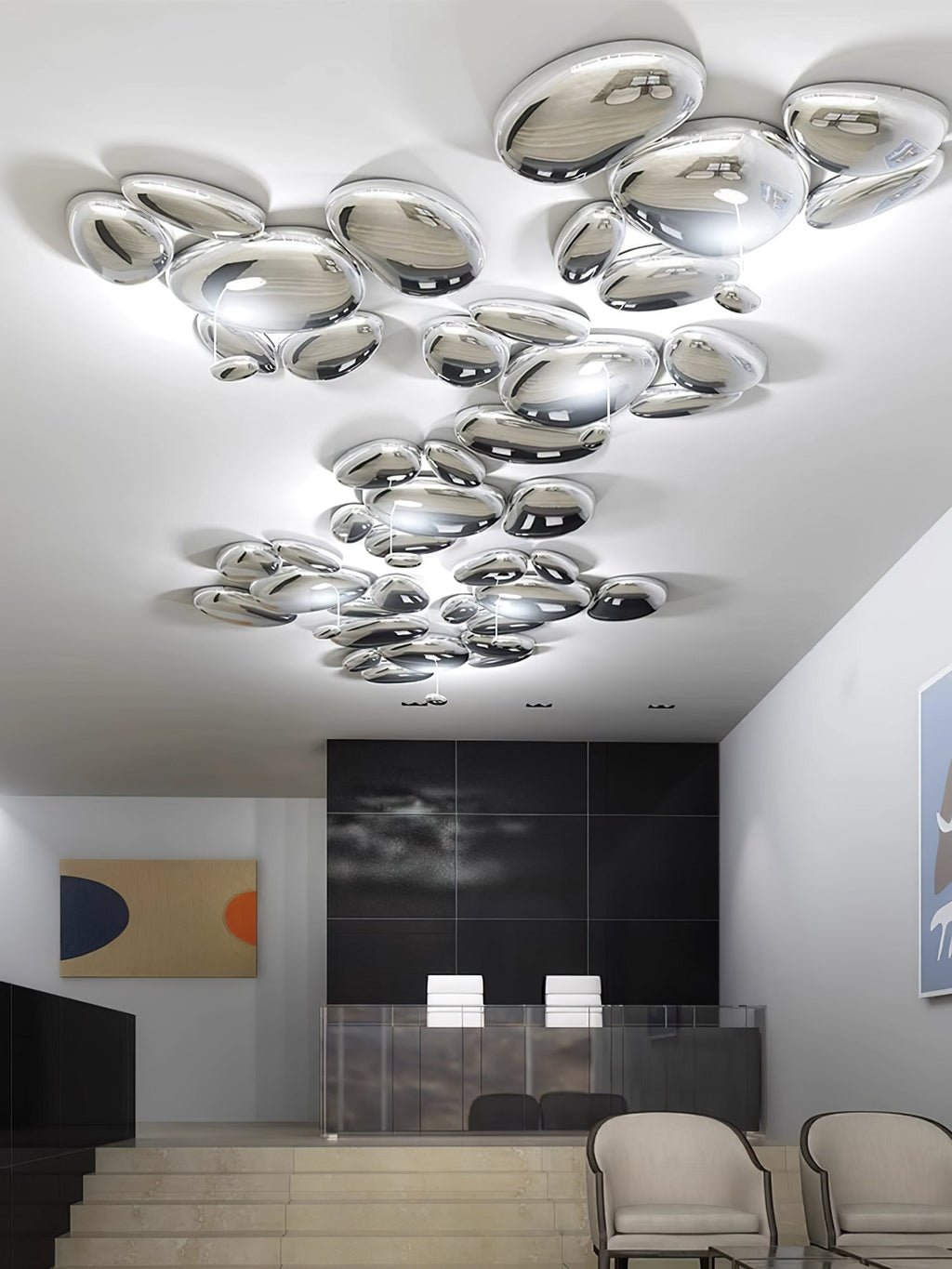 Skydro Flush-Mount Ceiling Lamp — Dimmable LED Cluster