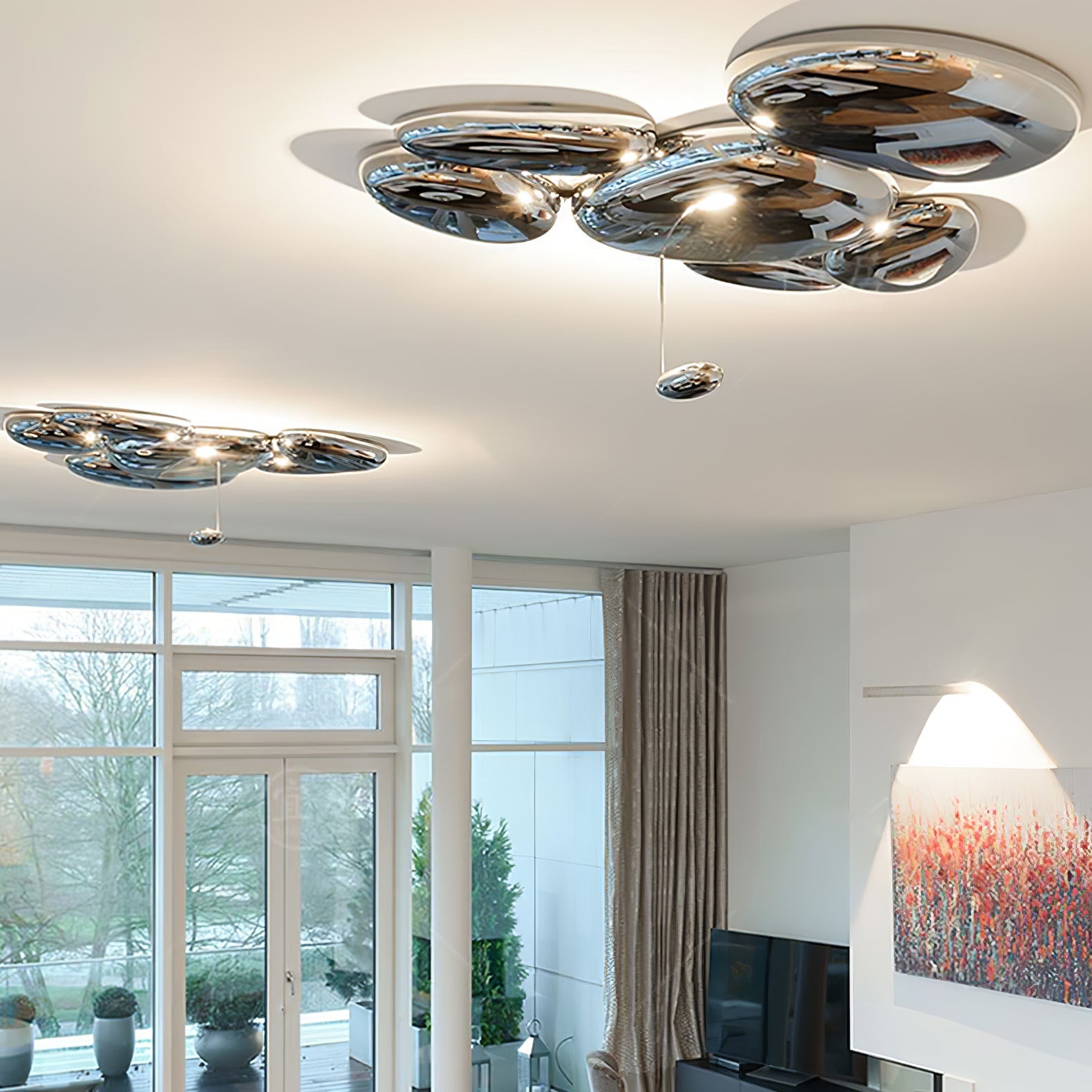 Skydro Flush-Mount Ceiling Lamp — Dimmable LED Cluster