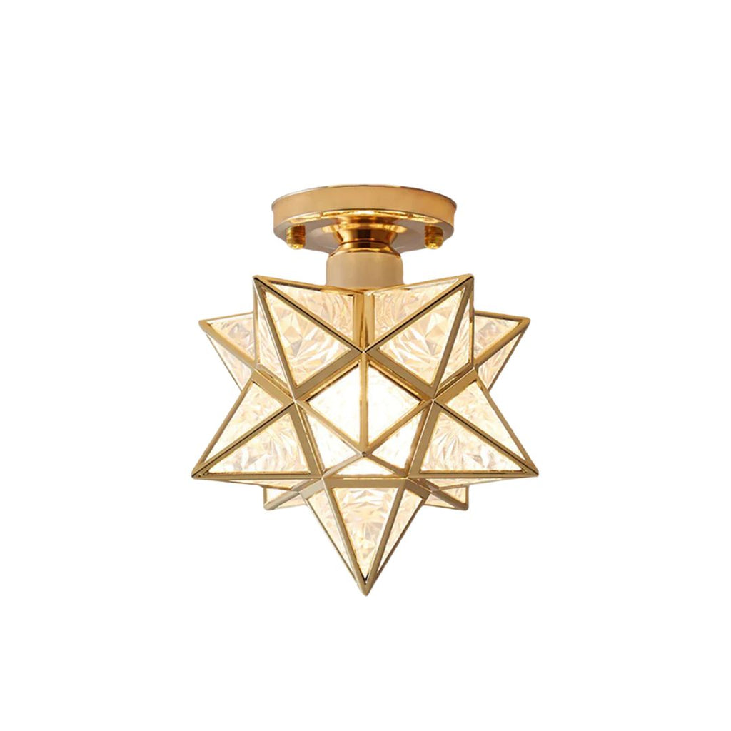 Plafonnier en forme d’étoile - Lampe design à lumière géométrique