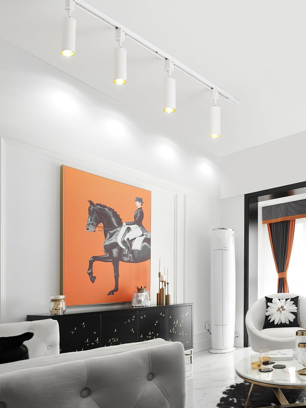 Sleek Cylinder Track Light — 30° Beam Angle