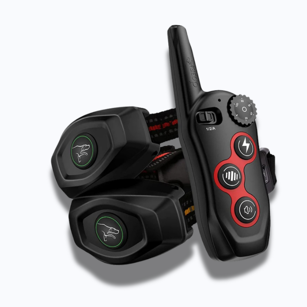 طوق تدريب كلاب ذكي مع جهاز تحكم عن بعد - مضاد للنباح تلقائي، 3 أوضاع تدريب، مقاوم للماء